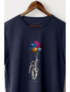 UnitedKind Fly In Space, T-Shirt σε μπλε χρώμα