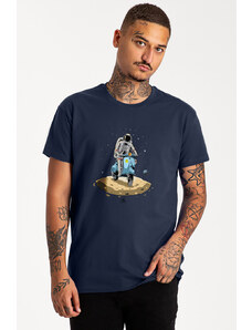 UnitedKind Astronaut Vespa, T-Shirt σε μπλε χρώμα