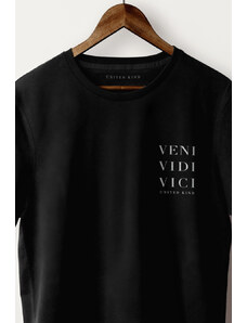 UnitedKind Veni Vidi Vici White, T-Shirt σε μαύρο χρώμα