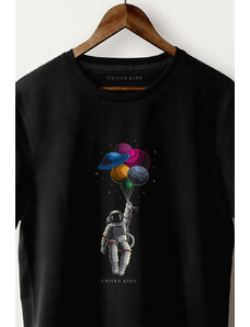 UnitedKind Fly In Space, T-Shirt σε μαύρο χρώμα