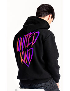 UnitedKind Holographic United, Φούτερ με κουκούλα σε μαύρο χρώμα