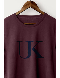 UnitedKind Big UK, T-Shirt σε μπορντώ χρώμα