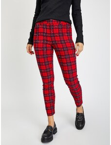 GAP Checkered Skinny Bi-Stretch Παντελόνι - Γυναικεία