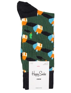 Κάλτσες Ανδρικά Happy Socks Πράσινο-Μαύρο NHB01-7500
