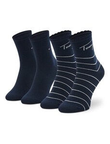 Tommy Hilfiger γυναικεία κάλτσα X2 Μπλέ-Ριγέ 701220252-001