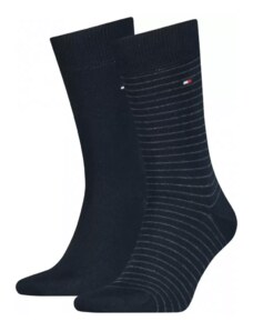 Tommy Hilfiger ανδρική κάλτσα Χ2 μπλέ-ριγέ 100001496-322