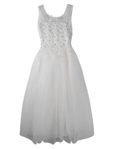 Online Παιδικό αμπιγέ φόρεμα για κορίτσια Caitlin άσπρο