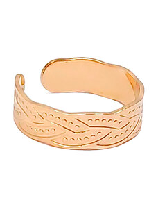 Δαχτυλίδι Ατσάλι 304, Χρυσαφί, 2012-028X | Karma Fashion