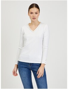 Λευκό Γυναικείο Μακρυμάνικο T-Shirt ORSAY - Γυναικεία