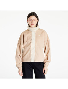 Γυναικεία μπουφάν Nike Sportswear Essential Women's Woven Fleece-Lined Jacket Hemp/ Sanddrift/ White