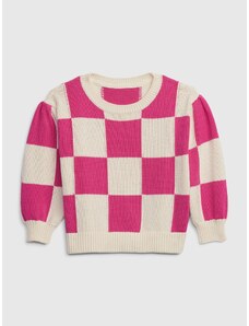 GAP Παιδικό πουλόβερ με σκακιέρα - Κορίτσια