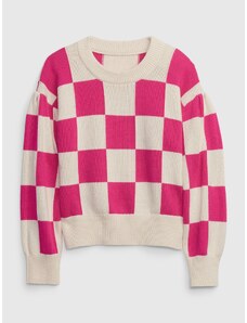 GAP Παιδικό πουλόβερ με σκακιέρα - Κορίτσια