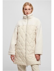 UC Ladies Women's Oversized Sherpa Quilted Coat softseagrass/white sand