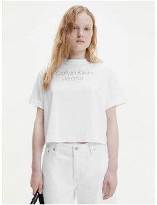 Λευκό Γυναικείο T-Shirt Calvin Klein - Γυναικεία