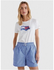 Λευκό Γυναικείο T-Shirt Tommy Hilfiger - Γυναίκες