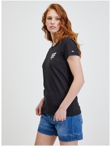 Tommy Hilfiger Μαύρο Γυναικείο T-Shirt Tommy Jeans - Γυναικεία