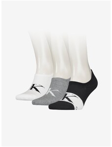 3PACK ανδρικές κάλτσες Calvin Klein extra low πολύχρωμες (701218910 001)