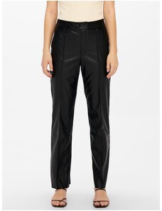JDY Rex Black Leatherette Pants για Γυναικεία - Γυναικεία