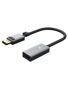CABLETIME αντάπτορας DisplayPort σε HDMI CT-P02G4K60R, 4K/60Hz, γκρι
