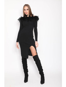 Capriccio Φόρεμα Ελαστικό Πλεκτό Σε Μαύρο 197608