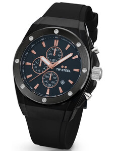TW STEEL CEO Tech Chronograph - CE4102, Black case with Black Rubber Strap