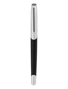 S.T. Dupont Défi Millennium SILVER AND BLACK ROLLERBALL PEN -