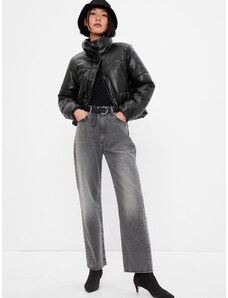 GAP Artificial Leather Jacket crop - Γυναικεία