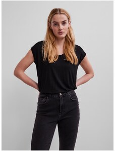 Black Basic T-Shirt Pieces Billo - Women