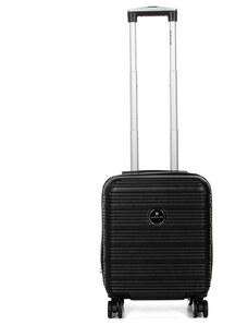 Βαλίτσα - Χειραποσκευή μαύρη καμπίνας 45x35x20cm ABS με τέσσερις ρόδες Worldline 28BLA250 - 28250-01