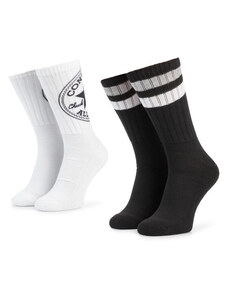 Σετ 2 ζευγάρια ψηλές κάλτσες unisex Converse
