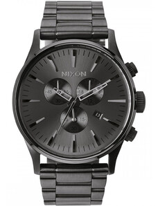 NIXON Sentry Chronograph - A386-632-00 Black case with Stainless Steel Bracelet