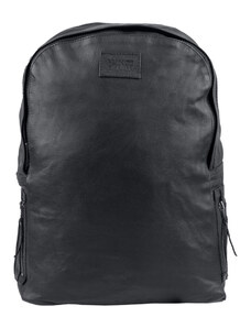 Prince Oliver Ανδρικό Σακίδιο Πλάτης Backpack Μαύρο "Original Leather"