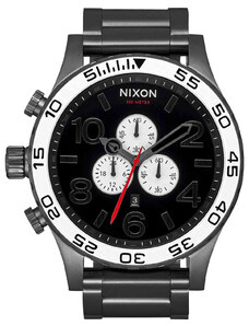 NIXON 51-30 Chrono - A083-5001-00 , Grey case with Stainless Steel Bracelet
