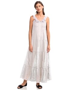 Γυναικείο Καλοκαιρινό Φόρεμα Maxi Vamp - Εκρού - 14420