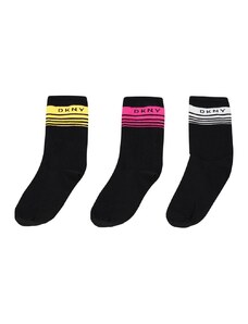 DKNY Γυναικείες Κάλτσες Rylee Stripes - 3 Ζεύγη