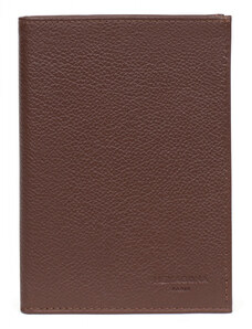 HEXAGONA Ανδρικό πορτοφόλι όρθιο σε καφέ δέρμα JKM114UM - 226603-04