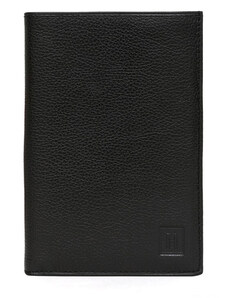 HEXAGONA Ανδρικό πορτοφόλι όρθιο σε μαύρο δέρμα JKK112UK - 226603-01