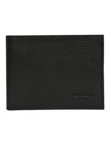 HEXAGONA Ανδρικό πορτοφόλι οριζόντιο σε μαύρο δέρμα HKQ144YQ - 226528-01