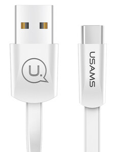 USAMS Καλώδιο USB σε USB-C US-SJ200, 10W, 1.2m, λευκό