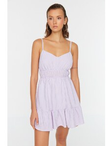 Trendyol Lilac Petite Strap Flounce φόρεμα