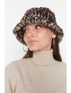 Trendyol Mink Leopard Γυναικείο Καπέλο