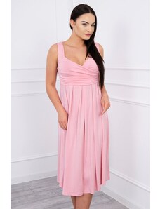 Kesi Φόρεμα με φαρδιές τιράντες ώμου σε ροζ πούδρα
