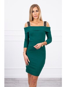 Kesi Πράσινο φόρεμα με φαρδιές τιράντες ώμου
