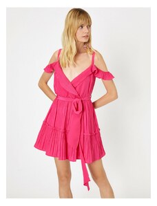 Koton Γυναικείο Ροζ Βραδινό Φόρεμα &; Φόρεμα Αποφοίτησης