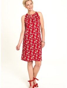 Κόκκινο φλοράλ φόρεμα Tranquillo - Γυναικεία