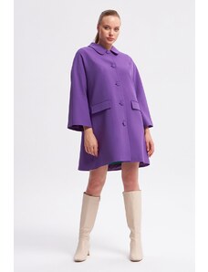 Γυναικείο παλτό Gusto 23KG006607/Purple