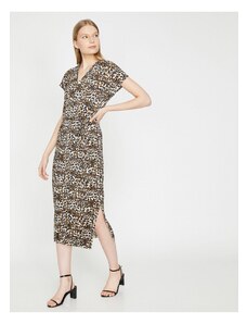 Γυναικείο φόρεμα Koton Leopard