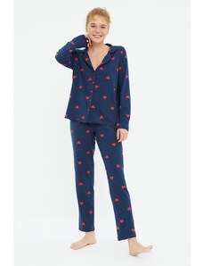 Γυναικείες πιτζάμες σετ Trendyol Heart Printed
