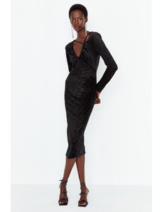 Γυναικείο φόρεμα Trendyol TPRAW23EL00129/Black