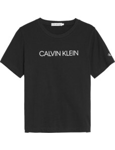 CALVIN KLEIN JEANS INSTITUTIONAL T-SHIRT CK BLACK IB0IB00347-BAE